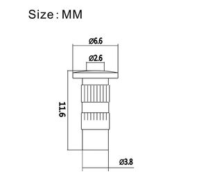 <span class=keywords><strong>Amazon</strong></span> Online Cuerdas de guitarra a través del cuerpo Juego de bujes montados Virolas de cuerda para piezas de repuesto de guitarra - Product Image 5