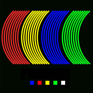 Vente en gros ruban réfléchissant coloré pour jantes de voiture 12 "17" 18 "16" autocollant pour jantes de <span class=keywords><strong>moto</strong></span> - Product Image 5