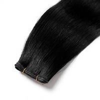 Extensions de cheveux humains Remy Genius Weft, mèches lisses pour salon, pour allongement de cheveux