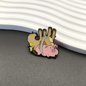 Tùy Chỉnh Chuyên Nghiệp Phim Hoạt Hình Phim Hoạt Hình Thiết Kế Kim Loại Huy Hiệu Quái Vật Động Vật Hình Cứng Men Pin Với Long Lanh - Product Image 6