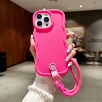 Étuis de téléphone portable avec cordon coloré pour 17promax 17Air 16 15 14 13 Promax - TPU antichoc anti-perte tendance