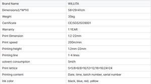 Máy In Mã Vạch Công Nghiệp Kỹ Thuật Số Máy In Phẳng Một Màu Tự Động Liên Tục CIJ Máy In Phun PVC/Thẻ ID - Product Image 5