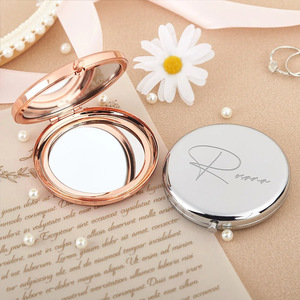 Uionen Espejo de Maquillaje Personalizado en Oro Rosa con Logotipo Grabado con Láser al por Mayor - Product Image 2