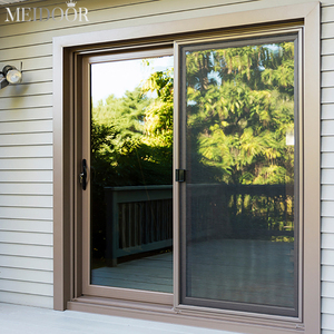 باب جرار زجاجي غير مرئي يُثبت في حائط غرفة المعيشة أو الحمام مزجج لتوفير الطاقة مع إطار من الألومنيوم حراري للفيلات - Product Image 5