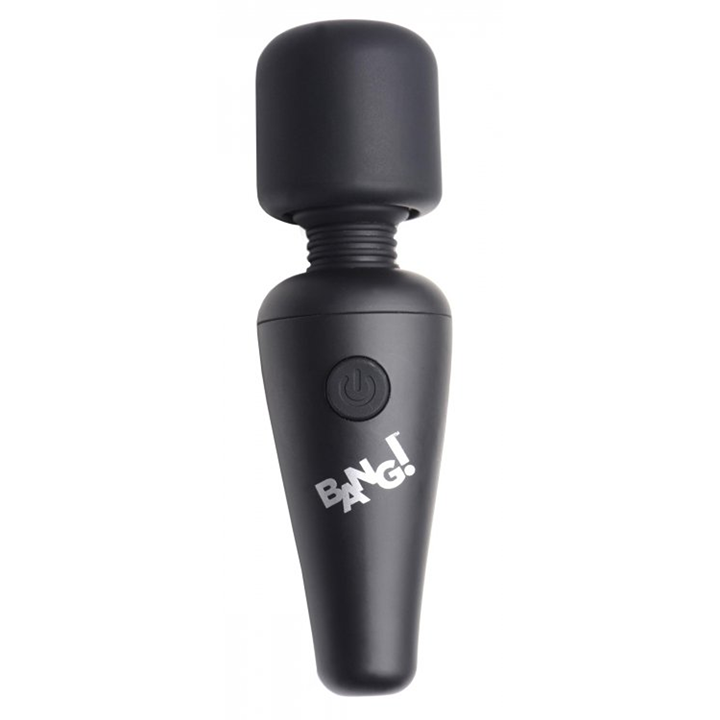 TD BANG! 10X Mini Wand Vibrator USB Powered G-Spot Stimulator Black Color