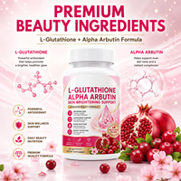 Comprimés de L-Glutathion et Alpha Arbutine OEM ODM pour la Santé et la Beauté de la Peau, Complément Nutritionnel, Marque Privée, Vente en Gros