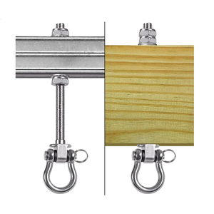 Crochet pivotant en acier inoxydable avec double écrous et rondelle - Boulon à œil rotatif pour sac de frappe, <span class=keywords><strong>lit</strong></span> de yoga et aire de jeux extérieure - Product Image 4
