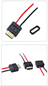 Không thấm nước nữ Chassis nối Loại C hàn cáp 2 lõi tích cực và tiêu cực sạc Ổ cắm USB3.1 giao diện 2P - Product Image 6