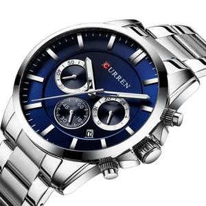 CURREN 8358นาฬิกาสปอร์ตสำหรับผู้ชาย,นาฬิกาข้อมือควอตซ์หรูหรานาฬิกาแฟชั่นสเตนเลสสตีล Montre Homme - Product Image 1