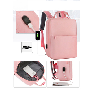 Thời Trang Mỏng Máy Tính Xách Tay Ba Lô Unisex Trường Túi USB Sạc Phong Cách Packbag Chống Thấm Nước Ba Lô Tùy Chỉnh Tối Thiểu Máy Tính Xách Tay Ba Lô - Product Image 3