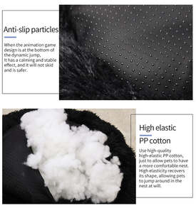 Cuccia di Lusso in Finta Pelliccia da 50cm per Gatti e Cani, Forma Rettangolare, Morbida e Calda con Coperchio Rimovibile, per Tutte le Stagioni - Product Image 3