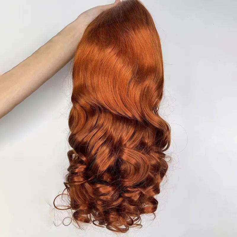 Wig rambut manusia ditarik ganda kualitas tinggi Wig Super ditarik dua ujung tebal ikal memantul 13x4 Wig renda Frontal untuk WANITA HITAM