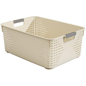 Bac de rangement en plastique rectangulaire Jieyang sans couvercle, grand bac de rangement pour jouets, pour salon, cuisine, table. - Product Image 1