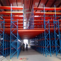 Étagères de stockage industrielles pour entrepôt, mezzanine, loft, robustes, durables, en acier, multi-niveaux, gain de place