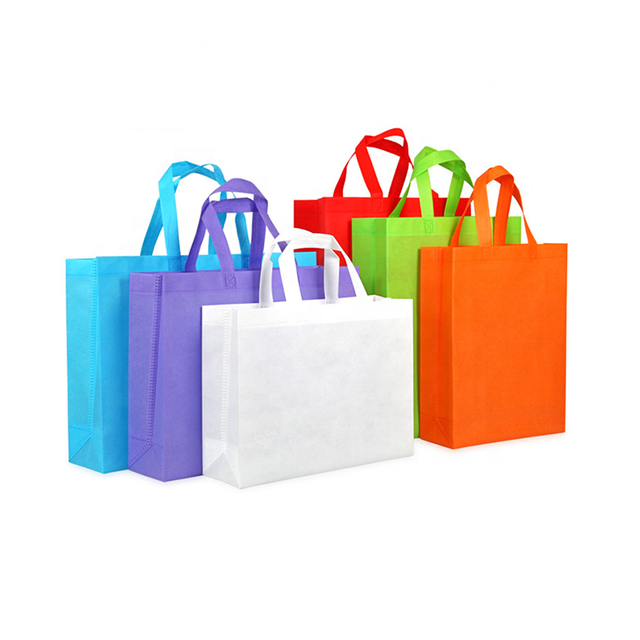 2021 Hot Products Promotional High Quality Cheap Gift logo Printed Recycled Grocery Shopping Tote Handled Non Woven Bag
