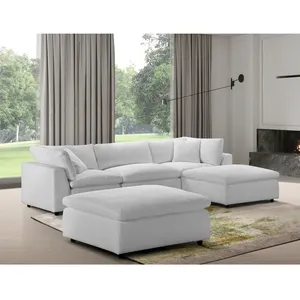 Fancy phòng khách bán buôn giá rẻ giá chất lượng cao đồ nội thất cắt couch sofa Set