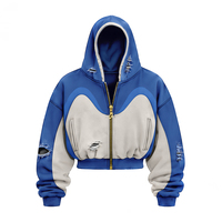 Ensemble survêtement homme YYSY personnalisé, colorblock, 100% coton, coupe oversize, poids lourd, pantalon de jogging et sweat à capuche