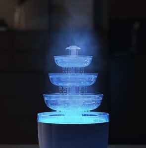 2. Raindrop Fountain Aroma Humidifier, 500ml, 7 Color Light, Remote Control, 1-Year Warranty, for Bedroom & Office - Product Image 6