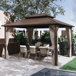 <span class=keywords><strong>Gazebo</strong></span> Moderno Personalizado para Exteriores, Techo Doble Permanente, Estructura de Aluminio, Impermeable, con <span class=keywords><strong>Cortinas</strong></span> - Product Image 6