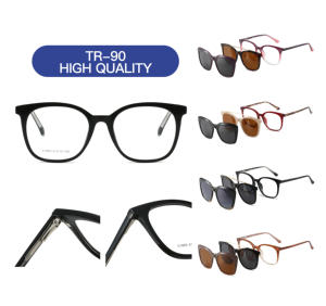 Lunettes de soleil polarisées en métal TR90 en gros avec 2 clips magnétiques interchangeables, logo personnalisé, faible MOQ - Product Image 1