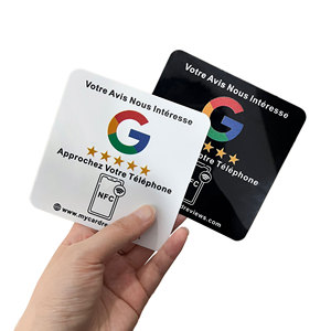Autocollant NFC personnalisé sans contact <span class=keywords><strong>Google</strong></span> Reviews 213 /215 Epoxy NFC <span class=keywords><strong>Google</strong></span> Review Sticker - Product Image 1