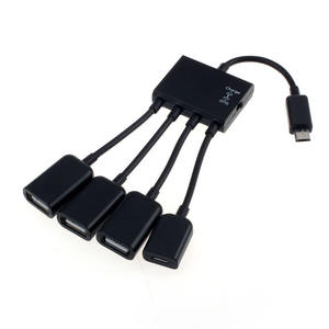 Cable Adaptador Divisor de Carga OTG de 3/4 Puertos Micro <span class=keywords><strong>USB</strong></span> para Teléfono Inteligente, Computadora, Tableta y PC - Product Image 6