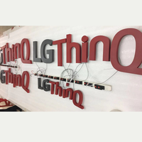 Letrero Luminoso LED 3D LG ThinQ, Módulos LED Retroiluminados a Prueba de Agua, Diseño Personalizable, Color Personalizable, Edificios de Oficinas
