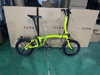 Vélo Pliant CRANSTON 16 Pouces Tri-Pliable 9 Vitesses, Cadre en Acier de Haute Qualité, Léger, Guidon en Y ou M, Mini Vélo Pliable
