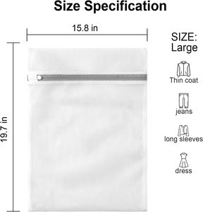 Bolsa de Lavandería Reutilizable al por Mayor con Cierre, de Malla Resistente, para Uso Doméstico, Diseño Minimalista, Logotipo Personalizado, para Ropa, Sujetadores, Lencería y Calcetines - Product Image 2