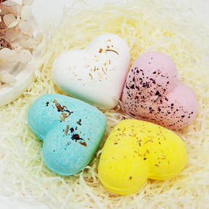 Bombes de bain sucrées en forme de cœur pour le bain en vrac, fournitures en gros - Product Image 1