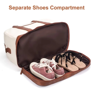 Bolsa deportiva de yoga ligera con compartimento para zapatos, bolsillo impermeable, bolsa de hombro para fin de semana, bolsa de gimnasio, bolsa de viaje - Product Image 2