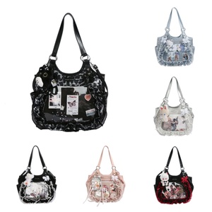 Bolso de Mensajero de Satén para Mujer, al por Mayor, a la Moda, Impermeable, con Cierre de Cremallera, Gran Capacidad, con Ventana Frontal de Malla - Product Image 6