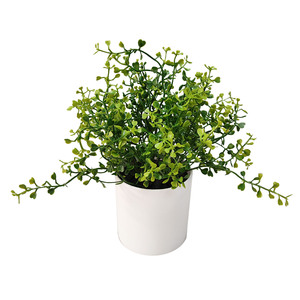 Plantas artificiales con maceta, decoración de moda para el hogar, plantas de plástico, manualidades realistas de tacto Real, decoración en maceta, plantas verdes - Product Image 1