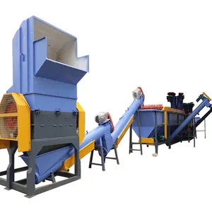 New condition factory price 400-1500kg/h PE/PP plastic film recycling machine washing line