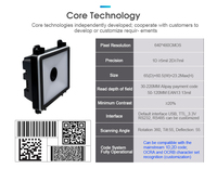 Escáner de Código de Barras 2D CMOS Mini USB Rakinda, Módulo Lector de Códigos QR Industrial para Exteriores, para Almacén