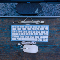Ensemble clavier et souris filaire USB ultra-mince mécanique OEM, 78 touches, portable pour ordinateurs portables, nouveau produit