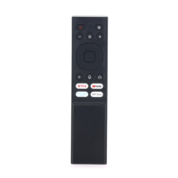 Noir OEM & ODM 2.4G sans fil 17 touches Smart TV décodeur IR télécommande avec fonction vocale Ble