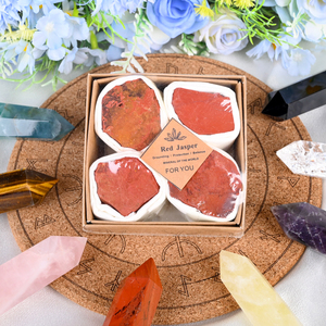 Caja de Regalo Personalizada con Piedras Curativas, Juego de Cristales Naturales de Cuarzo Rosa y Amatista en Bruto - Product Image 5