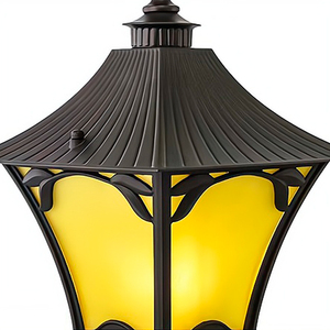 DAWN <strong>Outdoor</strong> Decorative <strong>Street</strong> <strong>Light</strong> Pole Waterproof Exterior Lamp Post Lantern <strong>Antique</strong> Aluminum Garden Lamp Poles - Product Image 3