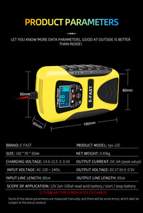 <span class=keywords><strong>Caricabatterie</strong></span> per auto e moto 12 v7a con funzione batteria Multi-batteria in modalità piombo-acido PD a 7 sezioni - Product Image 5