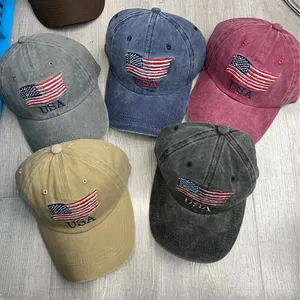 Gorras de béisbol bordadas para hombre y mujer, gorra Snapback de Hip Hop, gorras con letras americanas, gorras con bandera americana