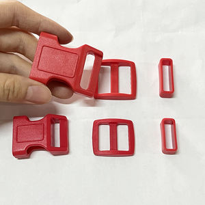 Red Quick Release Strap Webbing Side Adjustable Plastic Clip Plastic Buckle for Bag - Product Image 5