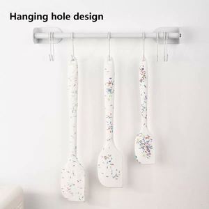 Ensemble de 6 spatules en silicone écologiques avec couteau à découper, pinceau, outils de pâtisserie, boîte à ustensiles de cuisine, passe au lave-vaisselle - Product Image 4