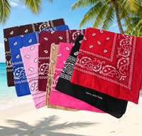 Bandana personnalisée sur mesure, impression couleur intégrale, foulard bandana à prix abordable, vente en gros, foulard pour festival