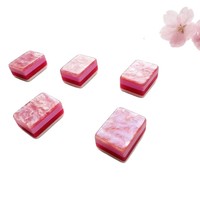 Ensemble de Mahjong de Luxe Écologique Pliable en Acrylique, 160 Tuiles pour 4 Joueurs, Design Tortue Est-Meilleure que l'Ouest, Table de Jeu Moderne