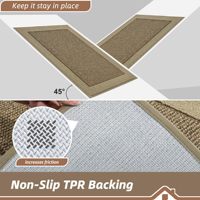 Tapis de porte anti-saleté lavables, antidérapants, absorbants, tapis de bienvenue, tapis de sol à profil bas pour porte d'entrée et porte arrière