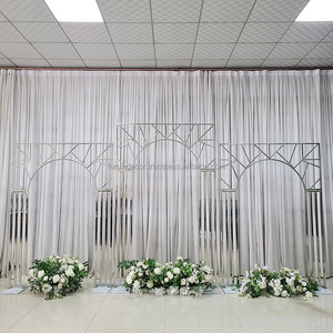 Arco de Boda de Acero Inoxidable Personalizado de Fábrica Furun, Duradero, Ecológico, Desmontable, Ancho Personalizable, Acabado Dorado, para Fiestas - Product Image 4