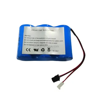 Er34615m 10.8V 14.5ah dùng một lần cuộc sống lâu dài Lithium thionyl clorua Lithium chính Pin gói Li-SCOL2