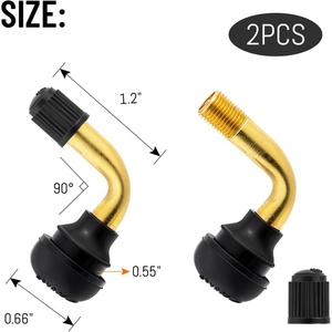 <span class=keywords><strong>Valve</strong></span> en laiton <span class=keywords><strong>à</strong></span> 90 degrés PVR60 PVR70 avec base en caoutchouc <span class=keywords><strong>à</strong></span> clipser pour VTT, scooter, moto - Product Image 5