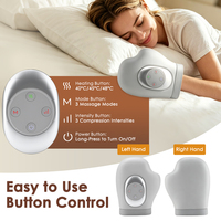 Appareil de massage intelligent sans fil pour les doigts, le poignet et la paume de la main avec airbag chauffant, masseur électrique à compression d'air avec chaleur